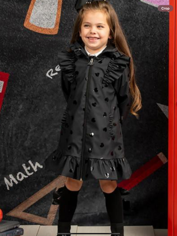 ADee Stella frilled raincoat black PRE  ORDER  0625318