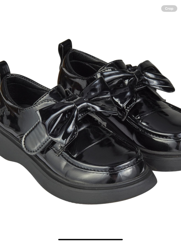PRE ORDER A Dee Easy On Mary Bow Shoe - Black 0625326