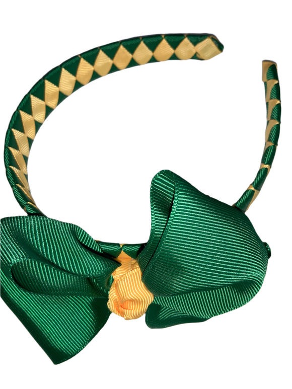 Green and gold headband 0625334
