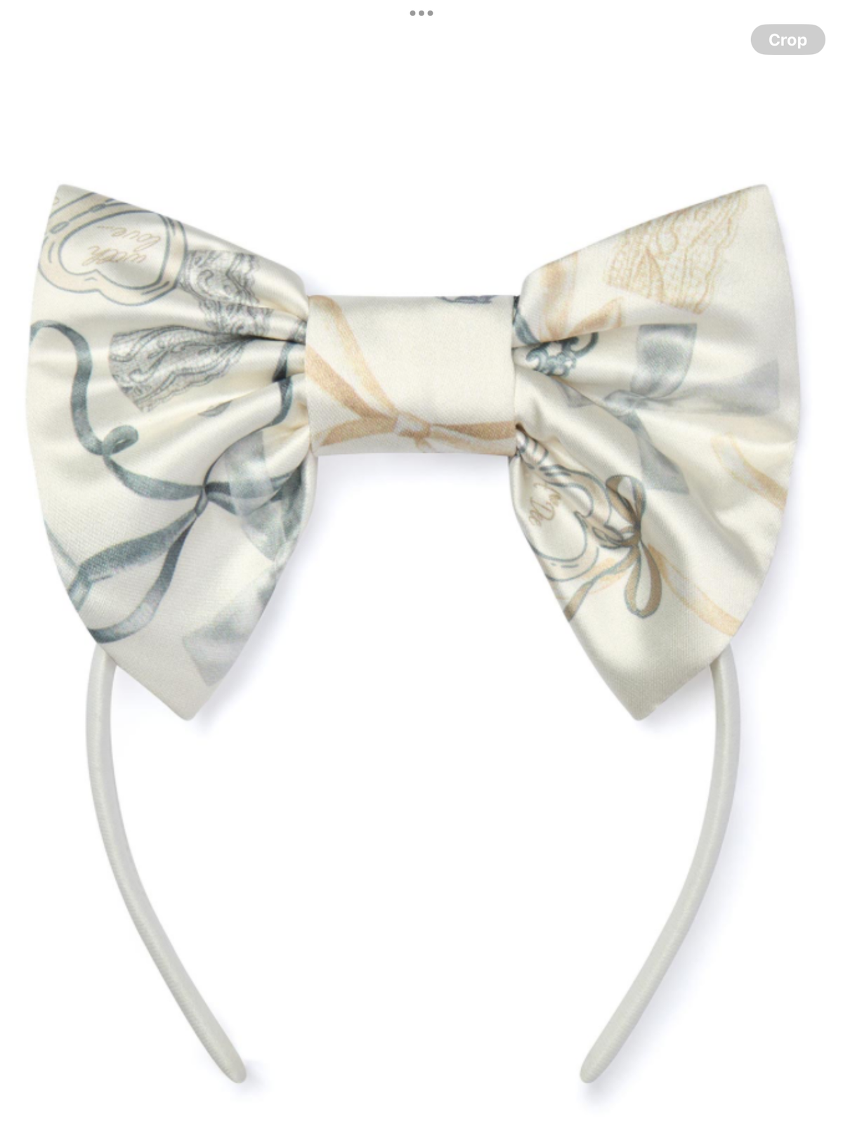 A Dee Eau De Adee Allie Print Bow Headband - Snow White O926860