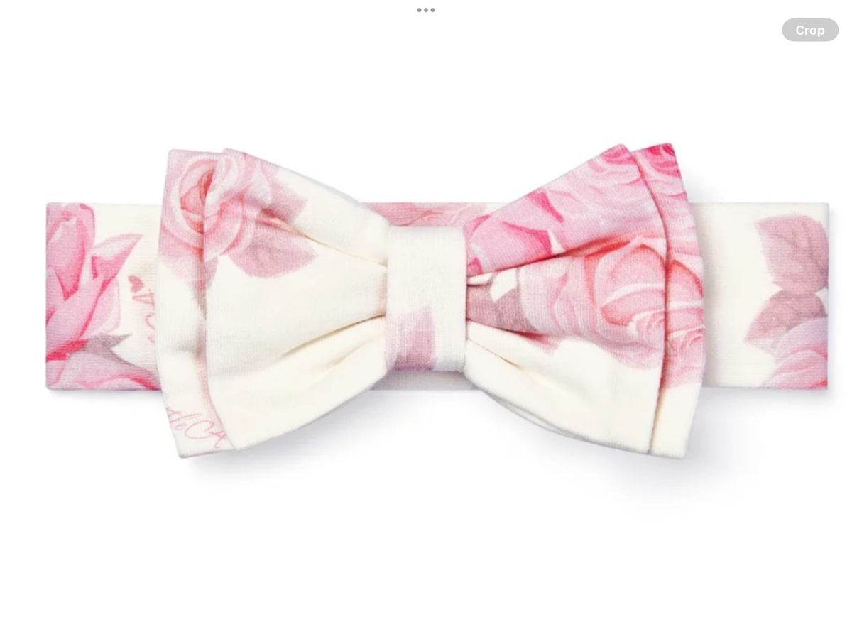 Little A Dana Rose Print Bow Headband 0926864
