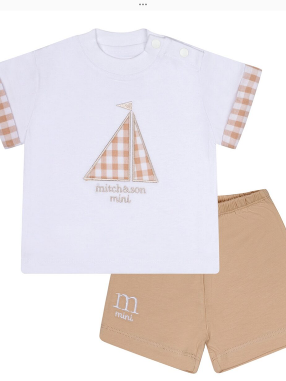 Mitch&son gingham boat short set   Summer24.  01242018