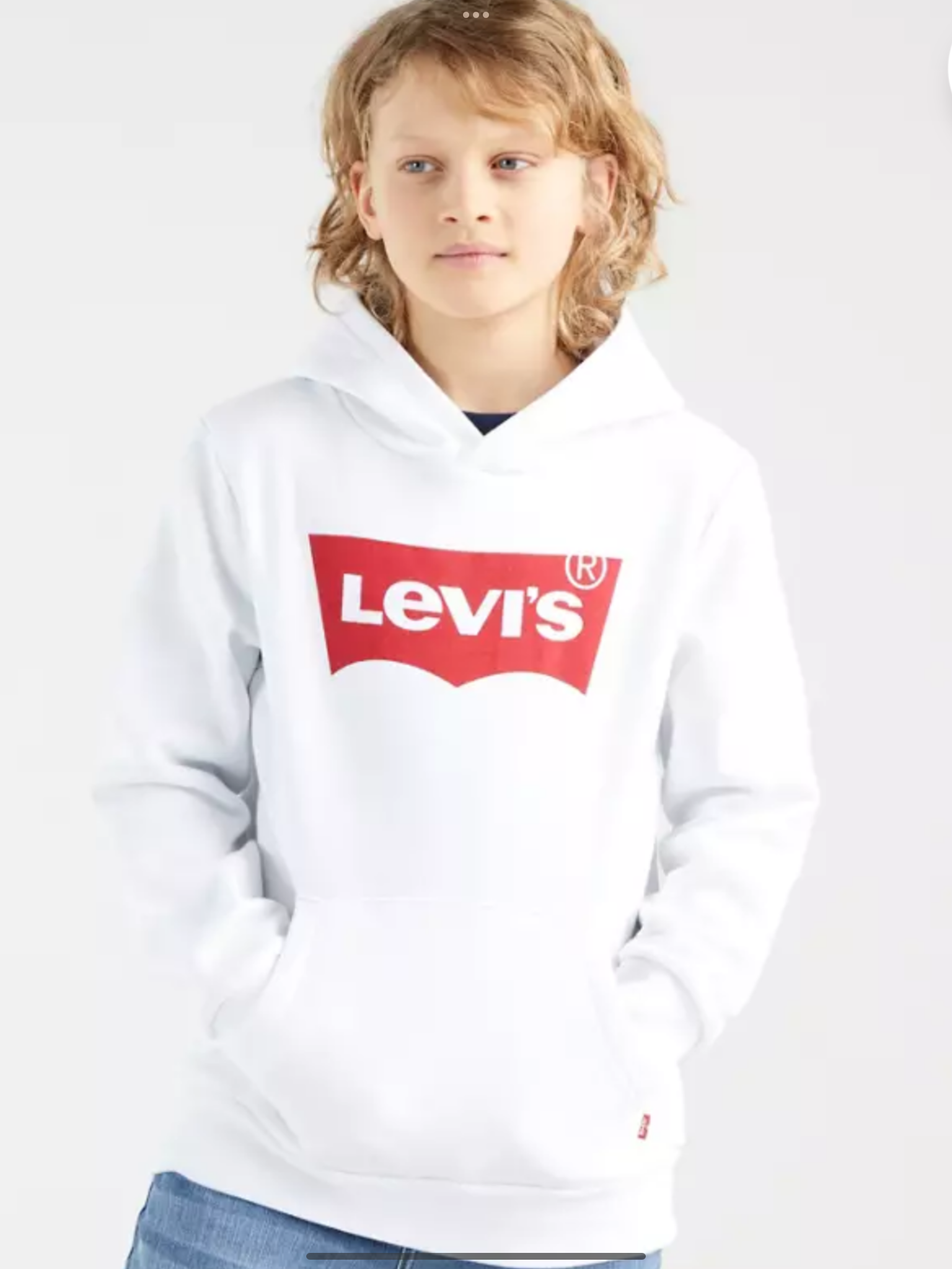 Levi white hoodie 0725232