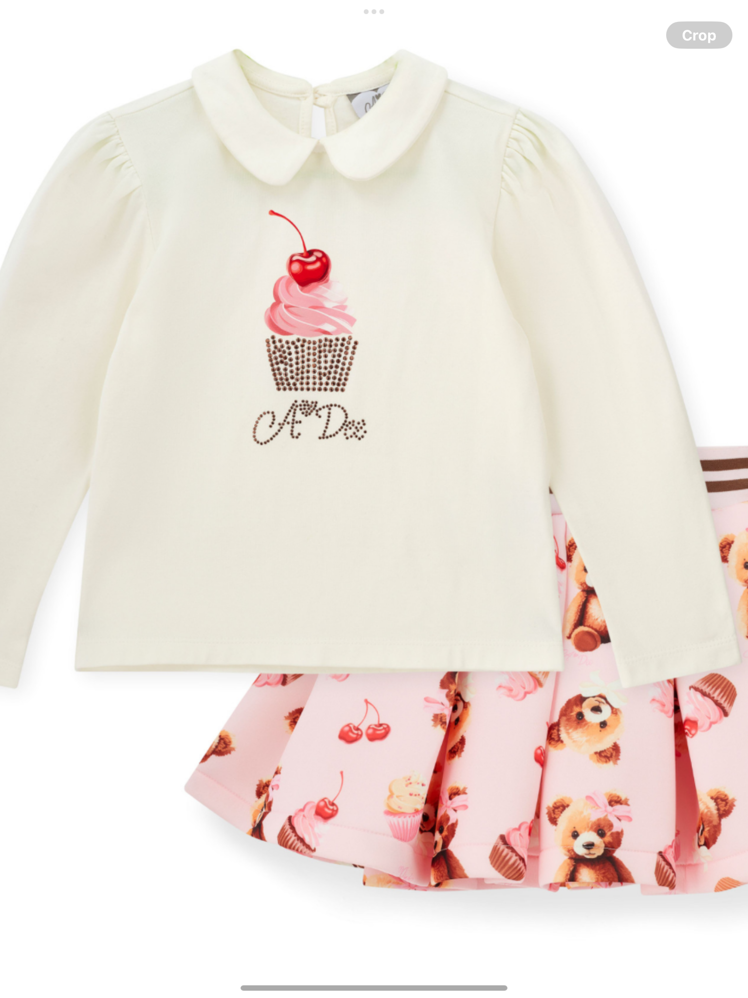 ADee Mabel bear print skirt set 0725240