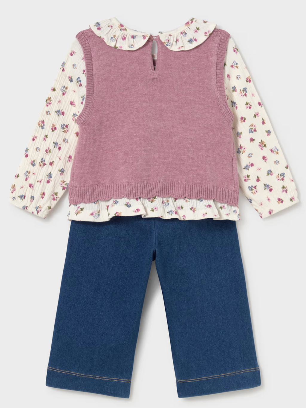 Mayoral trousers and blouse set with vest 1026905