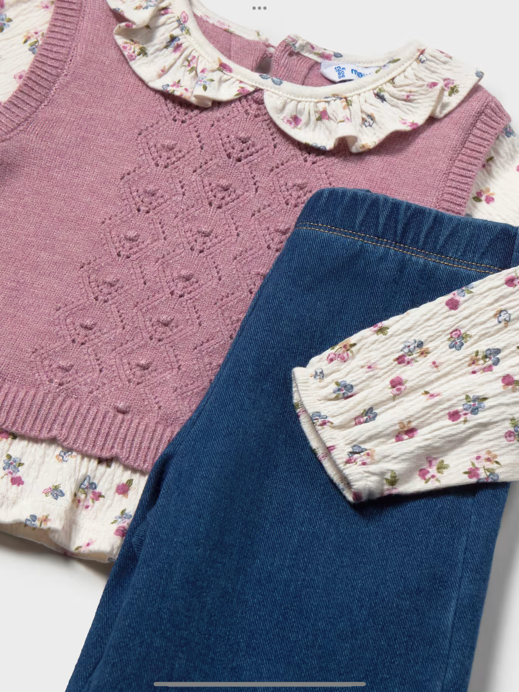 Mayoral trousers and blouse set with vest 1026905