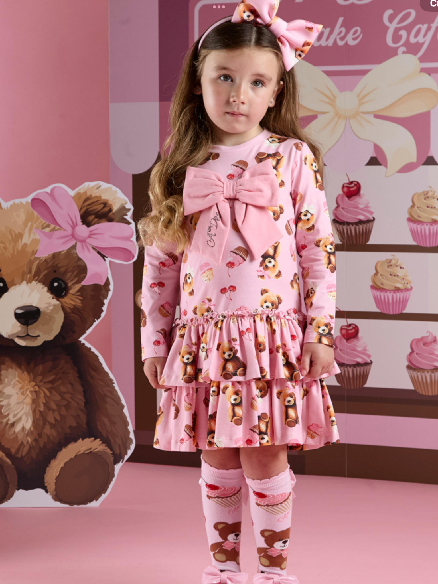 ADEE liberty bow print dress 0725242