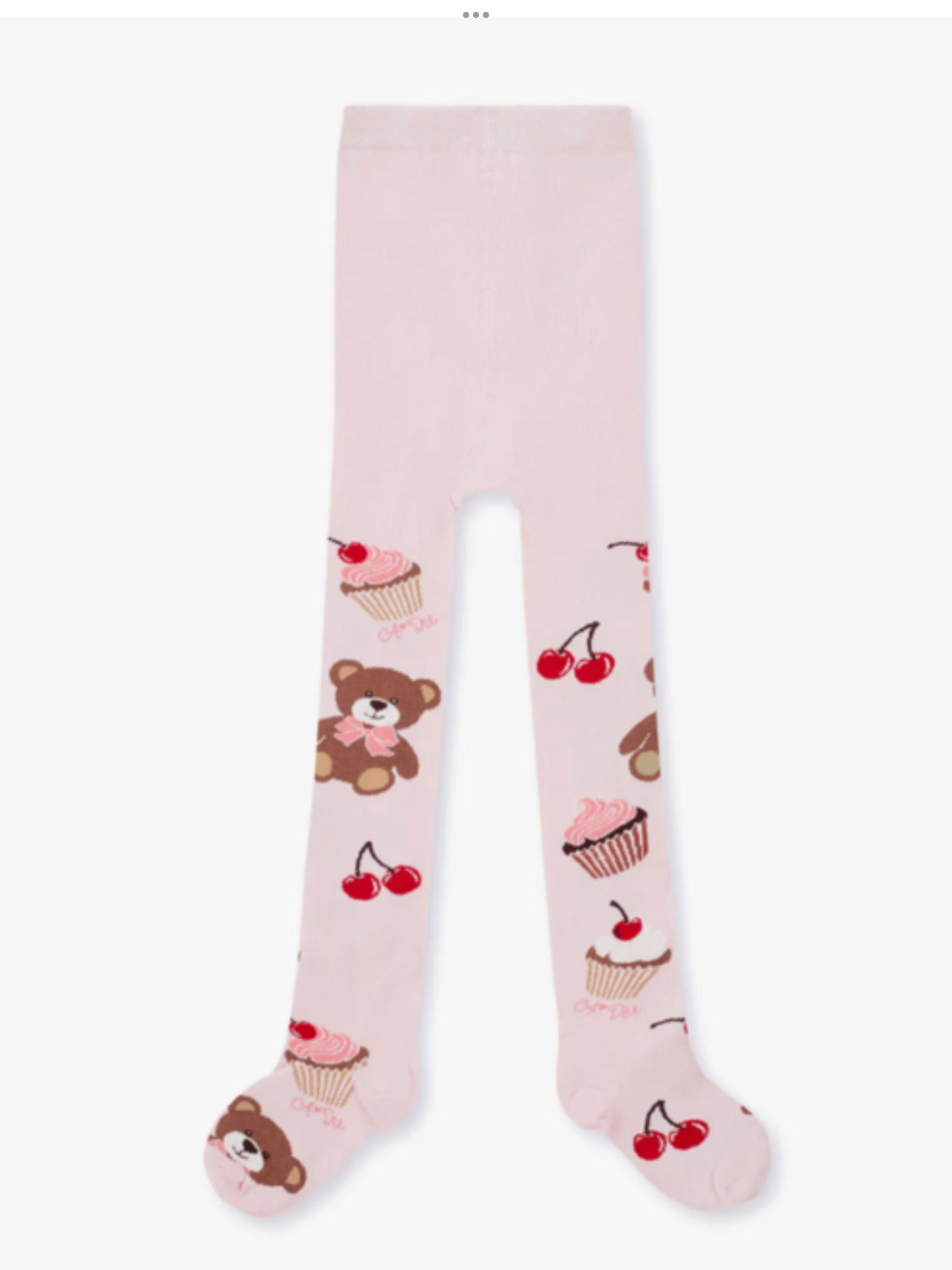 ADEE Girls Pink Bear Printed Tights - MACIE (W252912) 0725245