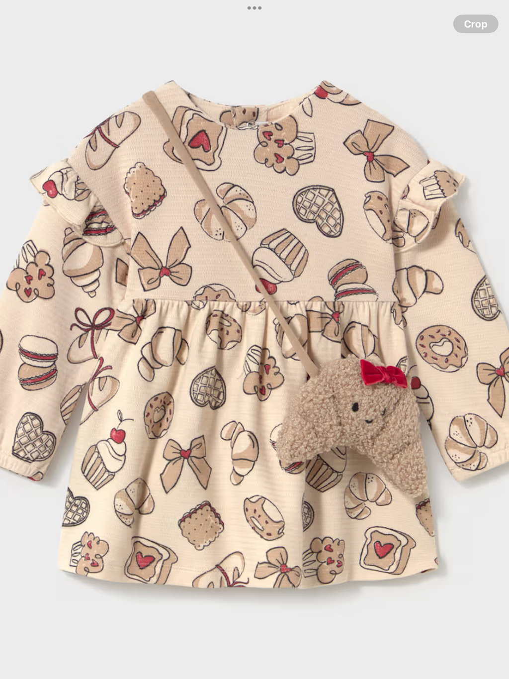 Mayoral Printed dress with a baby bag 1026907