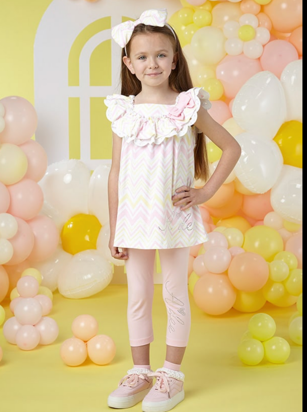 ADee chevron top leggings set summer 24 01242031