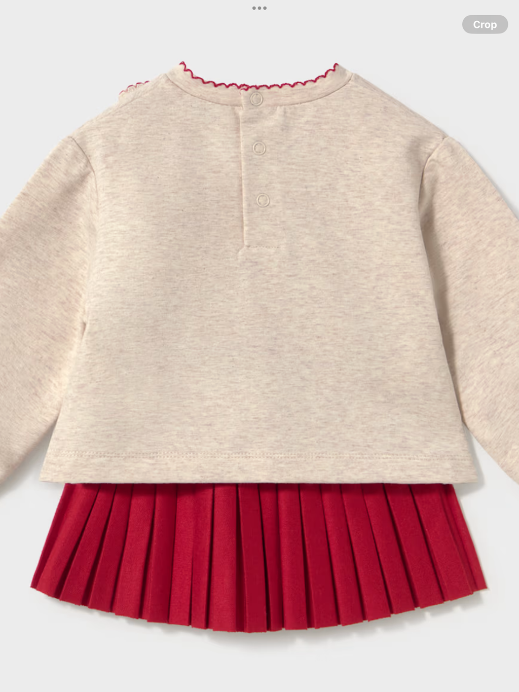 Mayoral Heart Jumper and Pleated Skirt Set 1026910