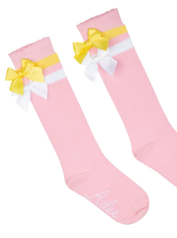 ADee bow knee high socks summer 24.    01242035