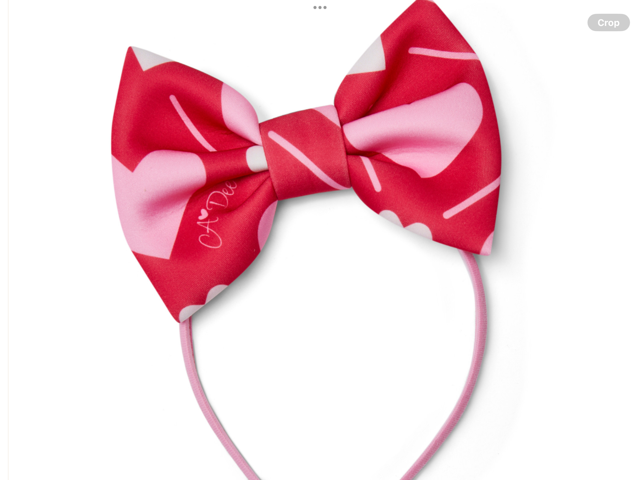 ADEE Girls Red Hairband With Pink & White Heart Print - LANE    0725271