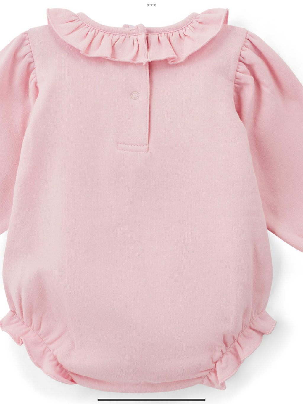 Little A Girls Pink Romper With Large Bow On Front & Frilled Collar - JAYDEN 0725282