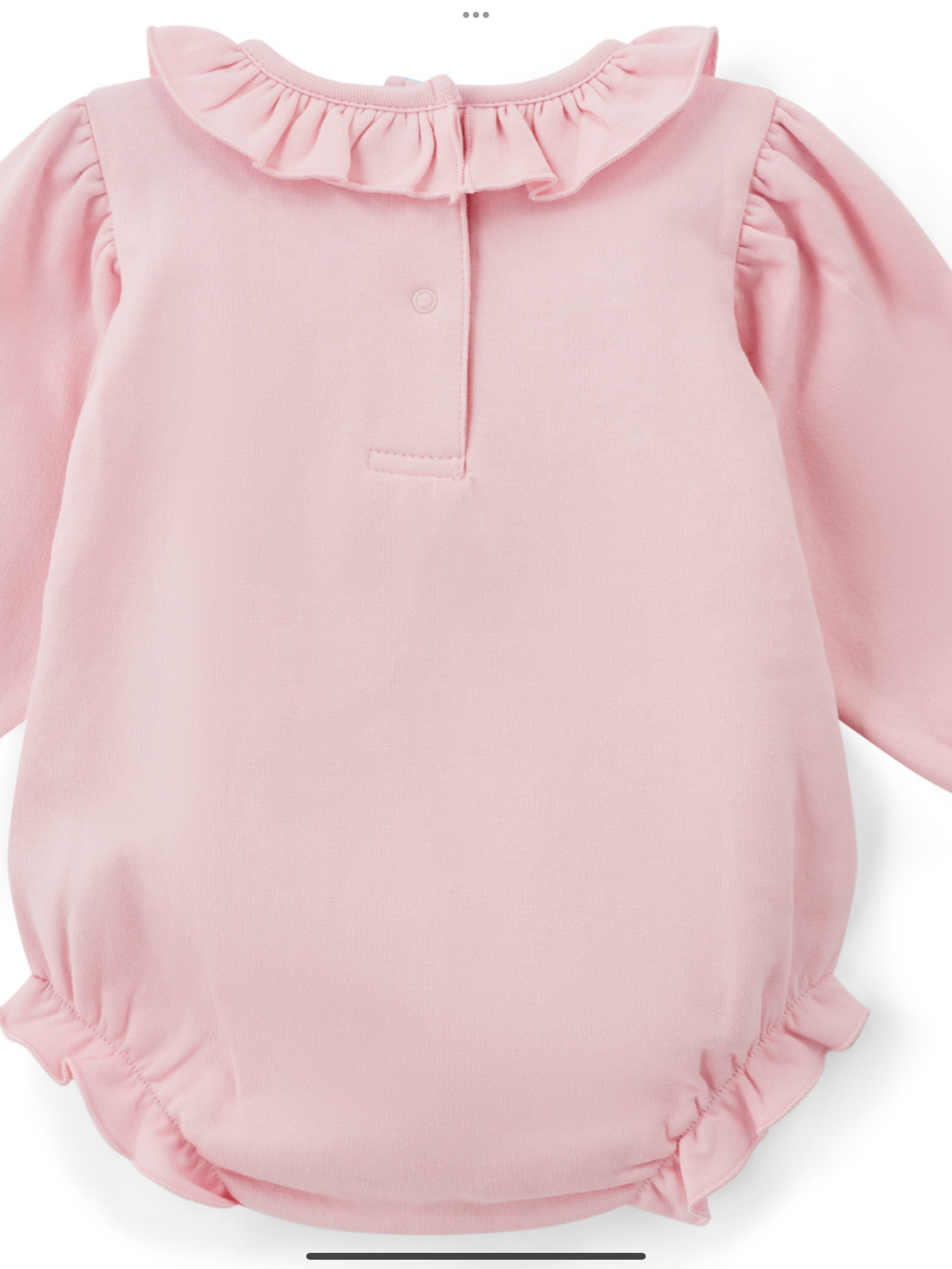 Little A Girls Pink Romper With Large Bow On Front & Frilled Collar - JAYDEN 0725282