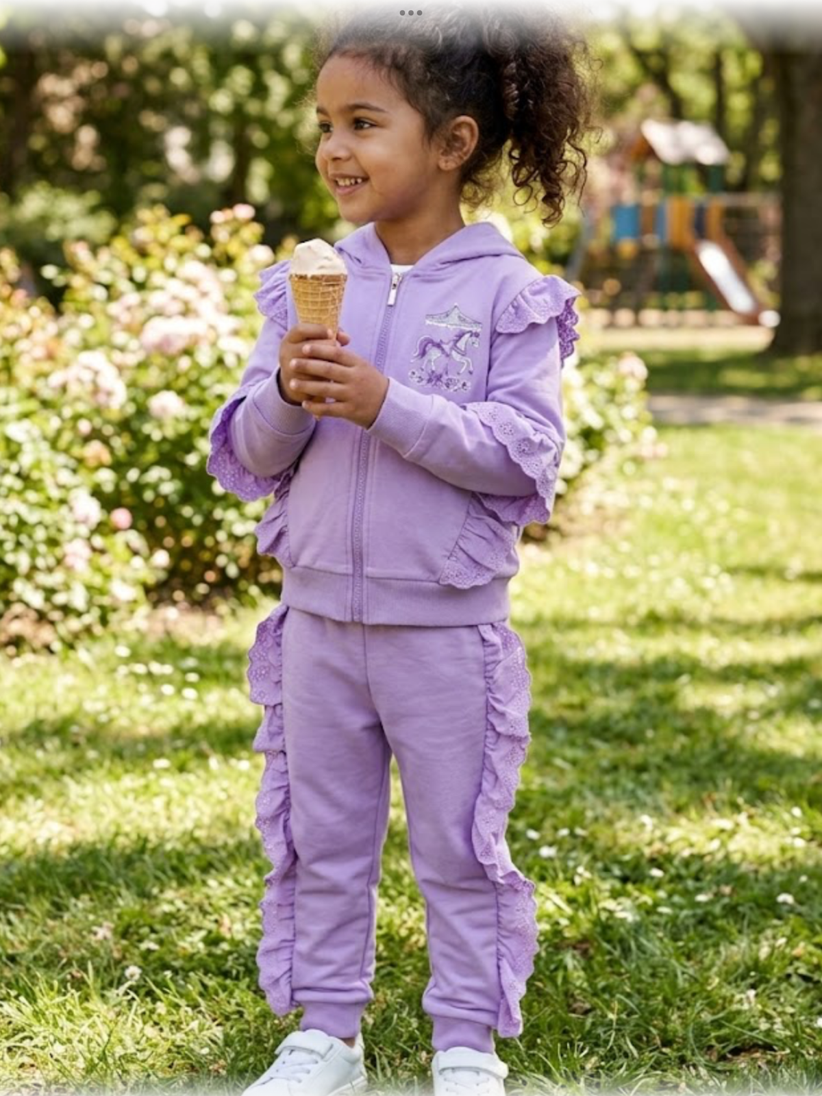 Georgio bambini lilac two piece tracksuit 1026915