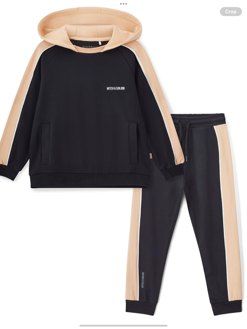 Mitch & Son JNR Lawrence Hoody Tracksuit With Contrast Hood - Black 0725289