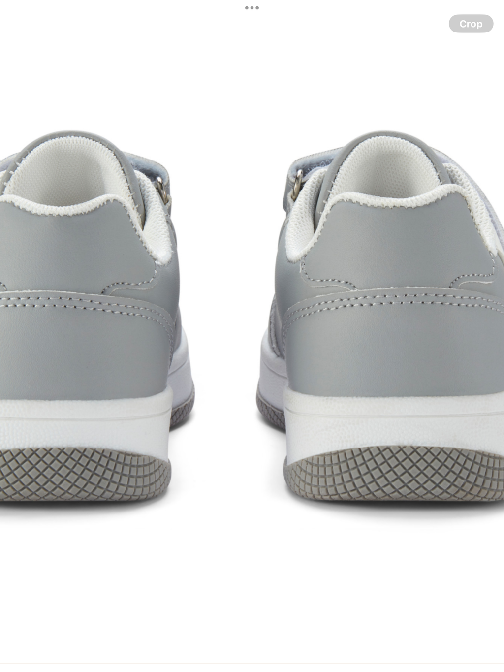 Mitch & Son Boys Grey Velcro Trainer With White M - LOW JUMP 0725291