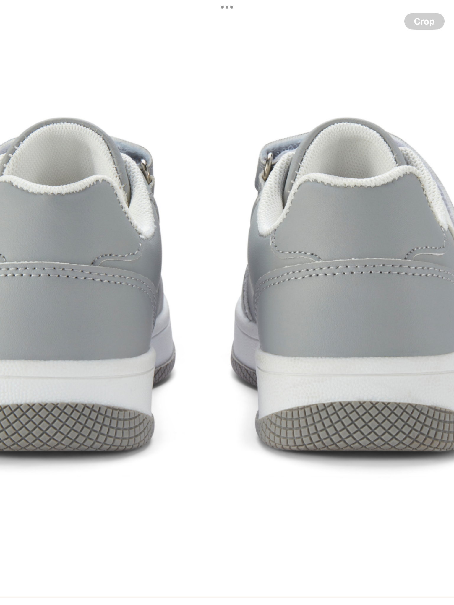 Mitch & Son Boys Grey Velcro Trainer With White M - LOW JUMP 0725291