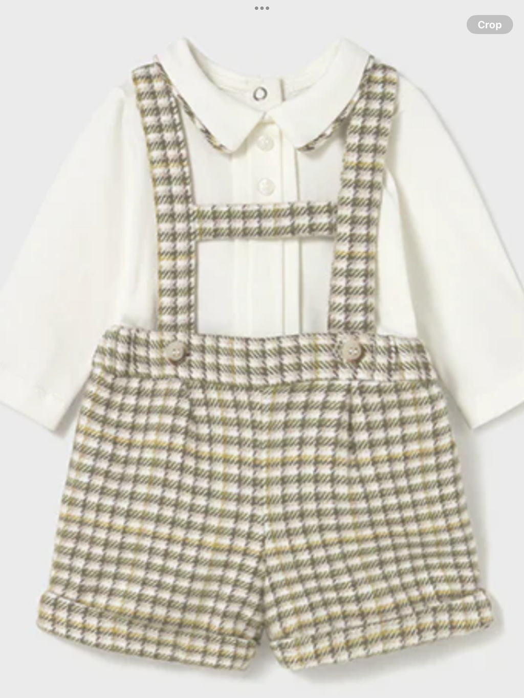 NEW SEASON Mayoral 2258 Green H Brace Set 0725302