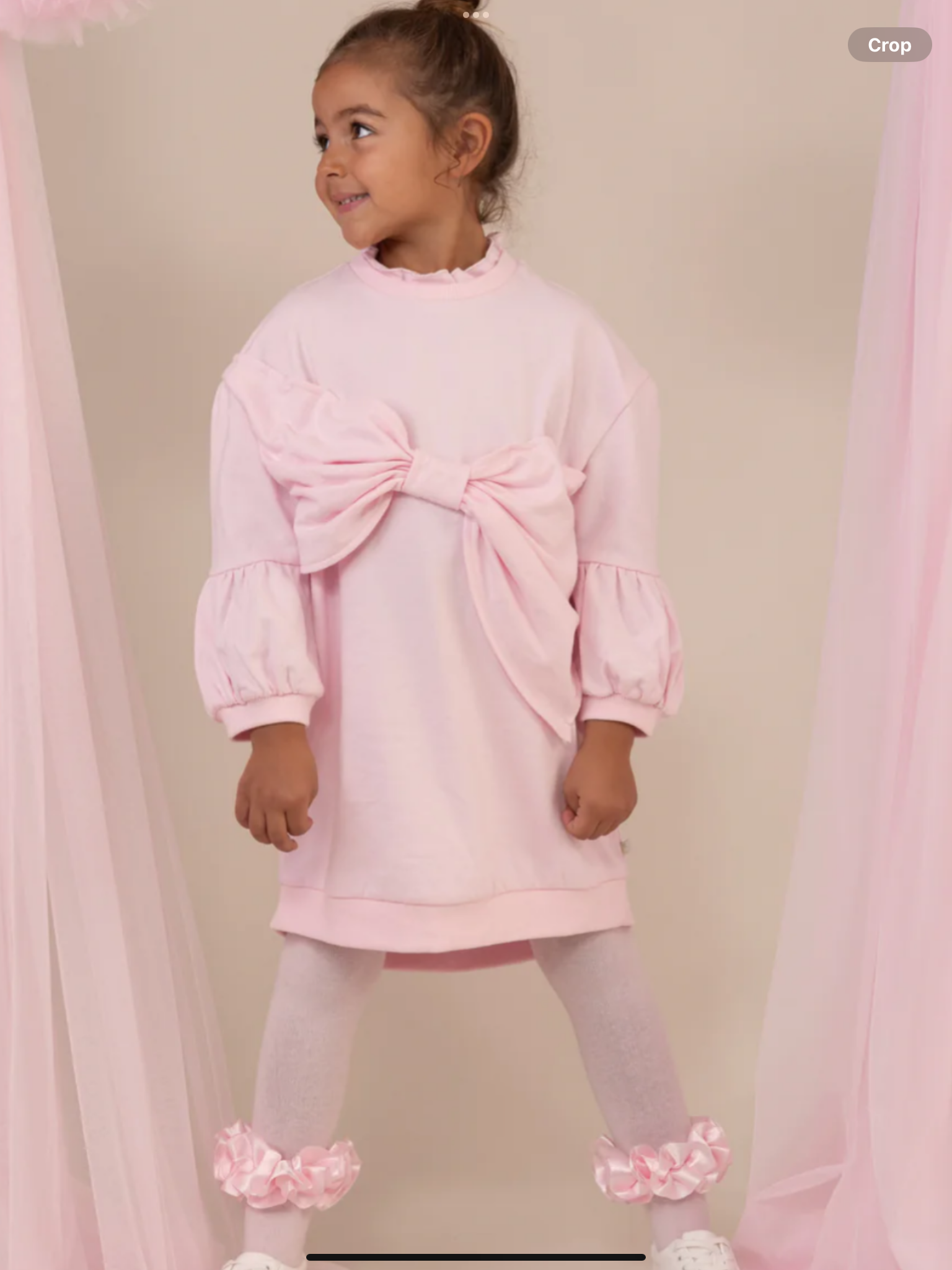 NEW SEASON caramelo kids pink sweat dress 0825340