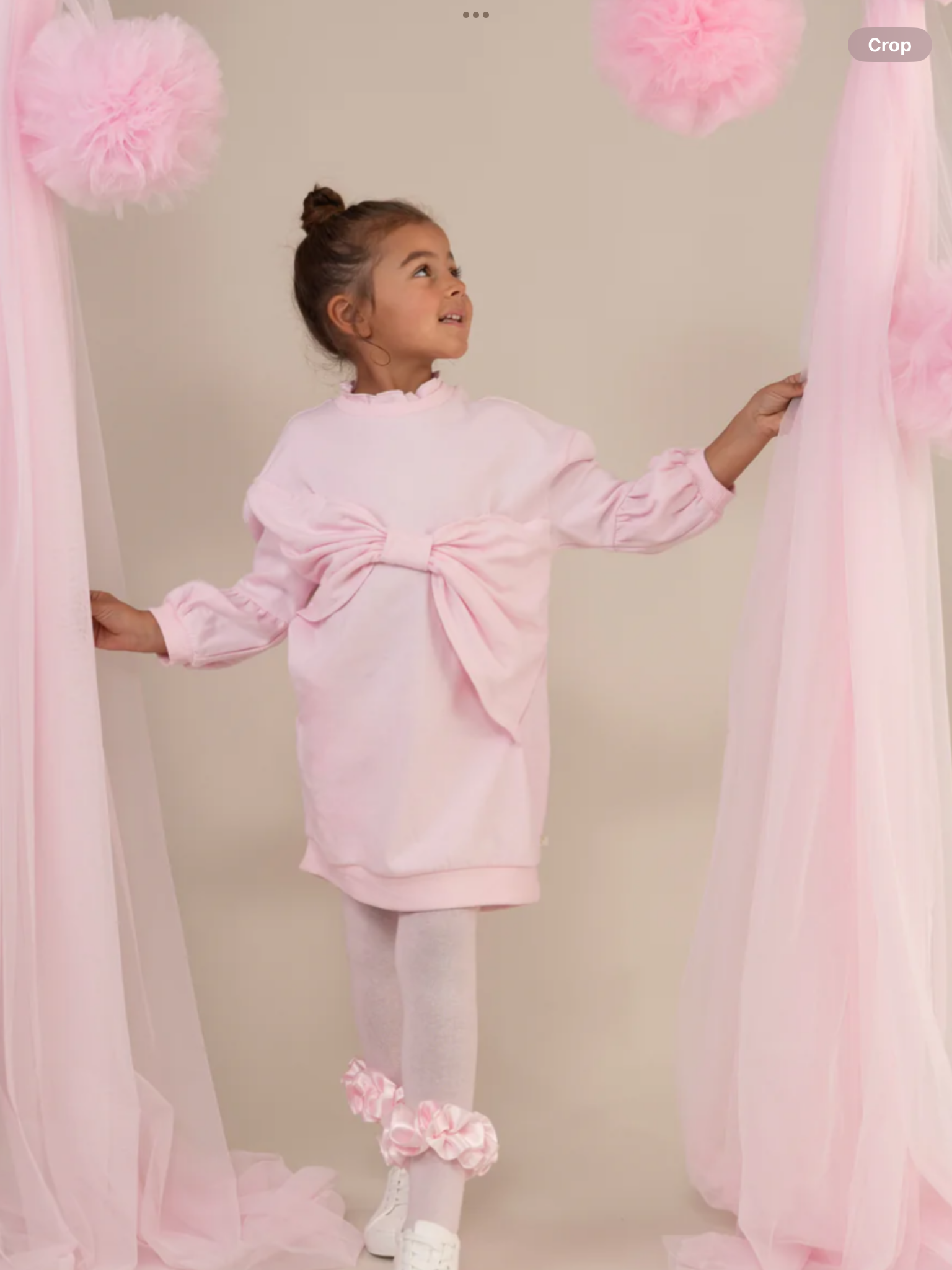 NEW SEASON caramelo kids pink sweat dress 0825340