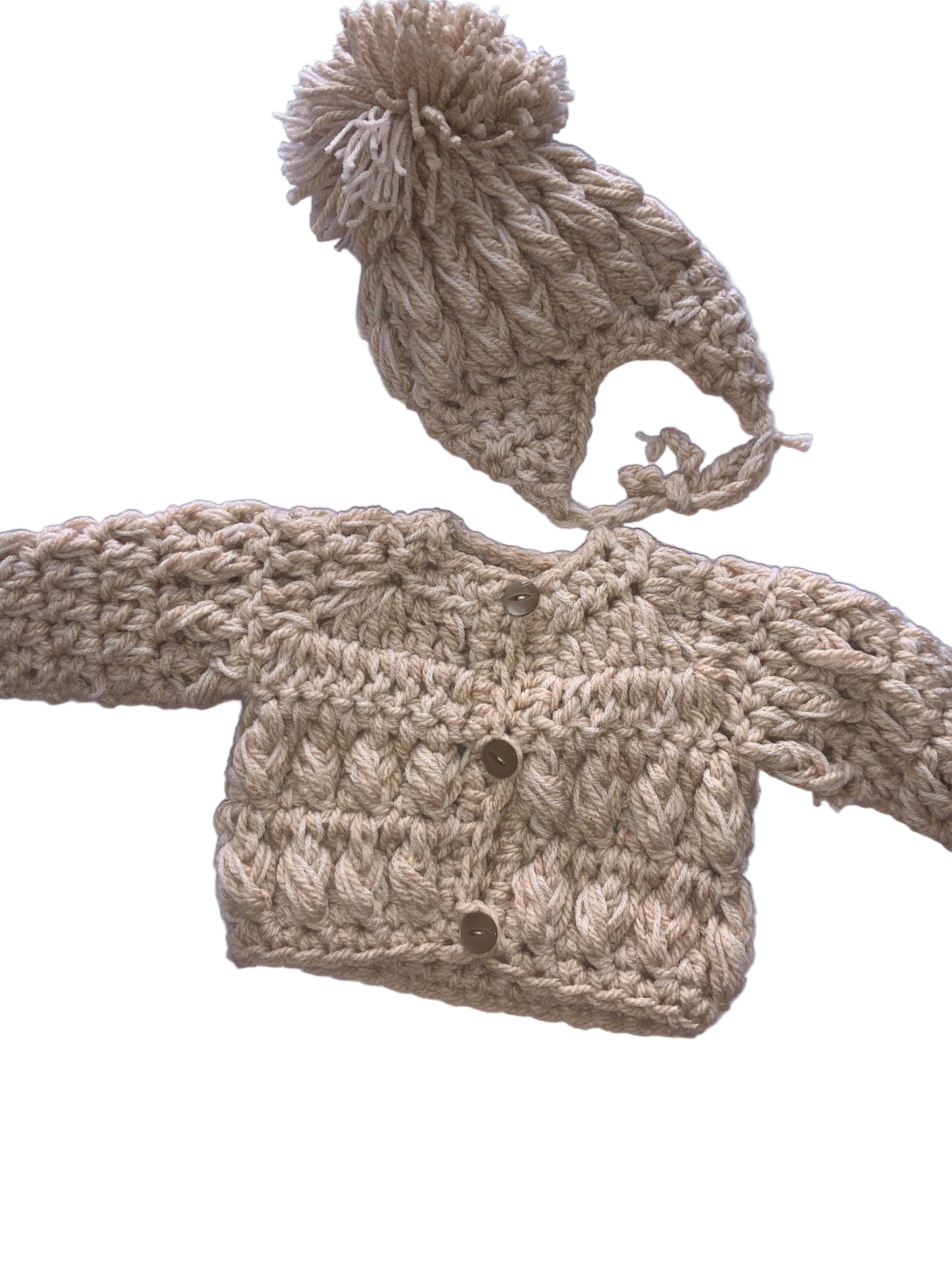 mink cardigan and hat 0825351