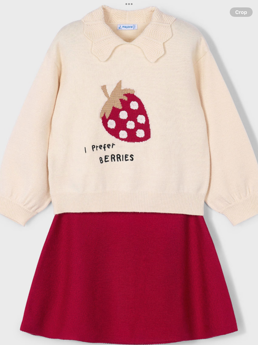 MAYORAL STRAWBERRY SKIRT SET 09253850