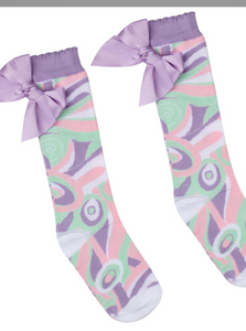 ADee pastel print socks summer 24.  02242140