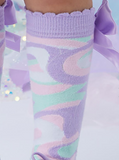 ADee pastel print socks summer 24.  02242140