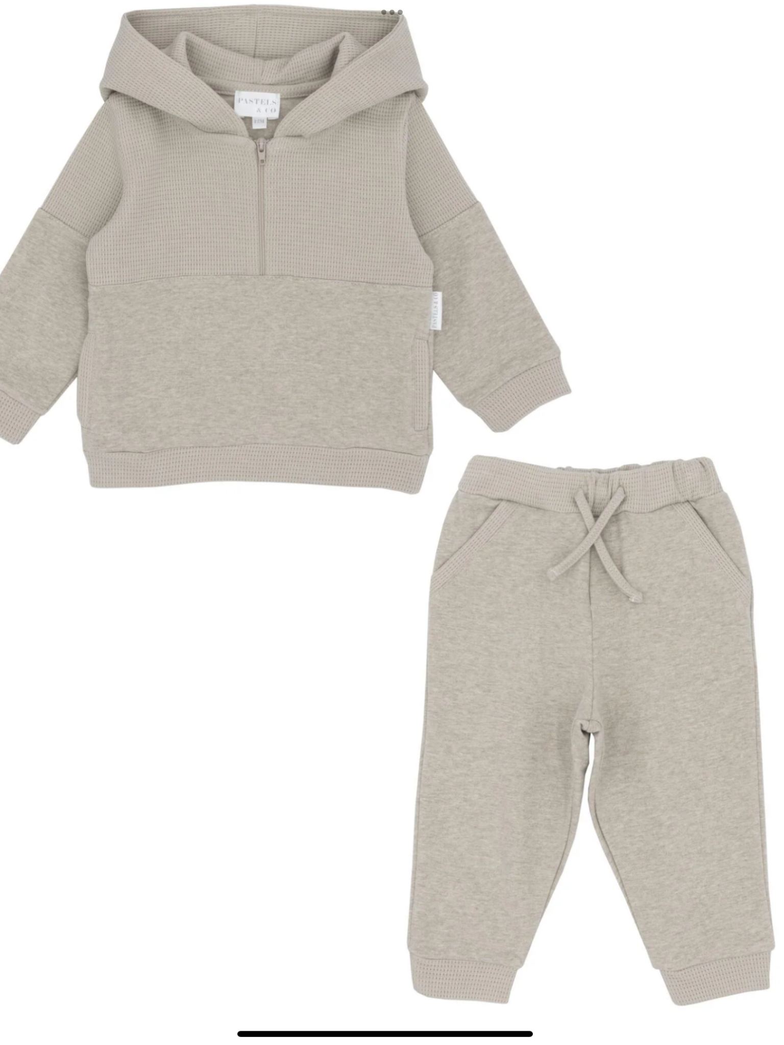 AW25 Pastels & Co ANDERSON Beige Zipper Tracksuit 0925425
