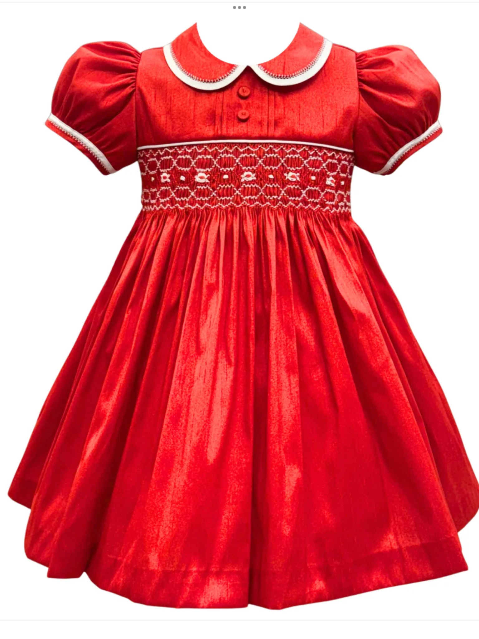 Pretty originals red smocked dress 1025436