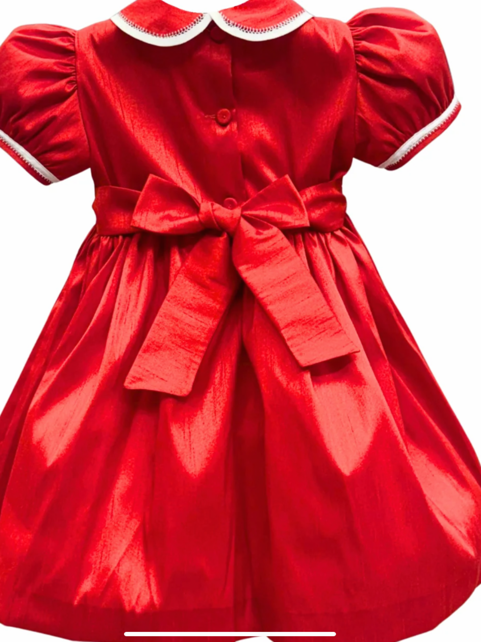 Pretty originals red smocked dress 1025436