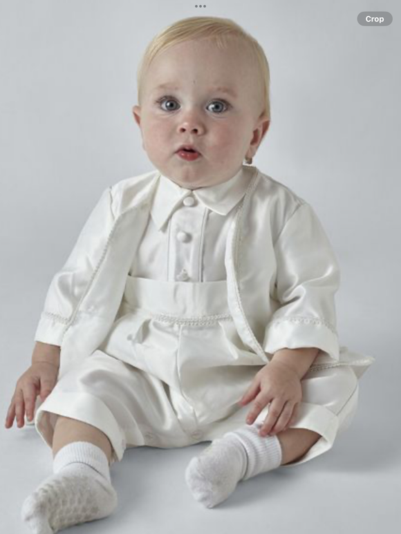 Christening romper.   02242196