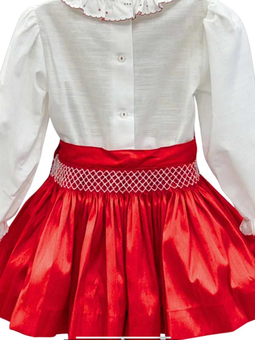 NEW SEASON Pretty Originals Girls Red Smock Skirt Set 1025437