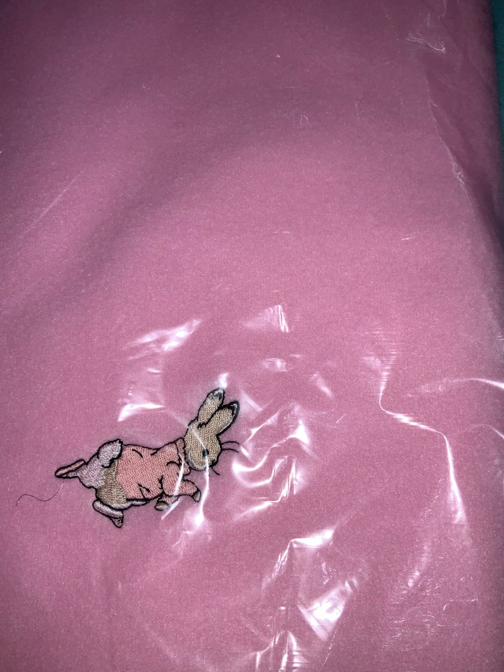 Peter rabbit blanket pink or blue G418