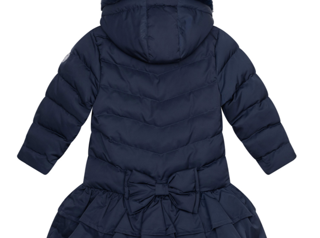 ADee navy coat with faux fur around the hood 07242368