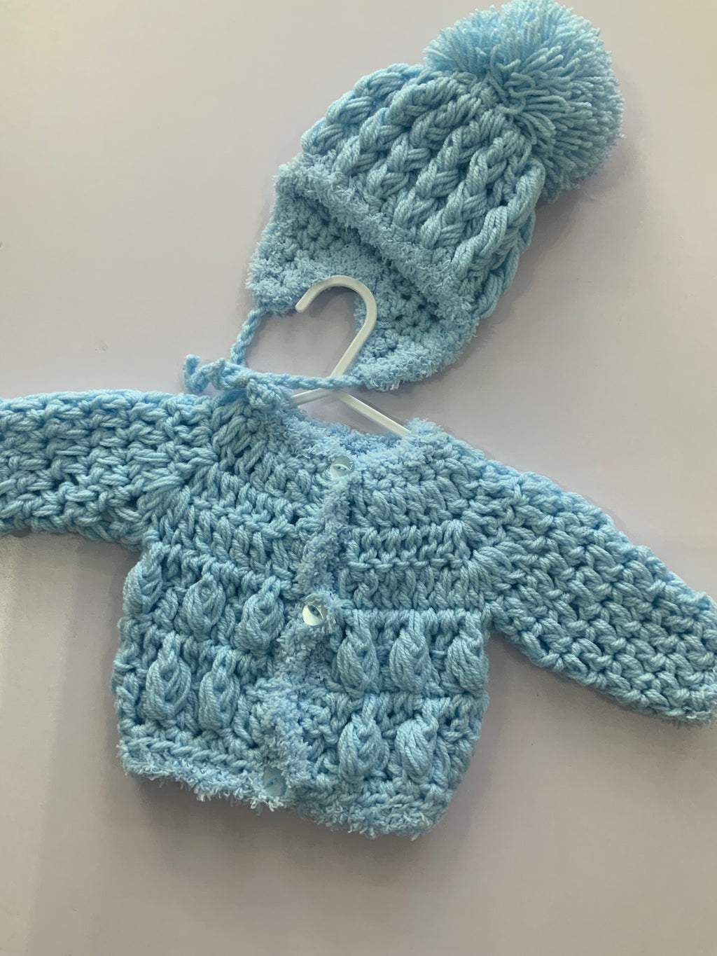Crocheted CARDIGAN SET 05242288