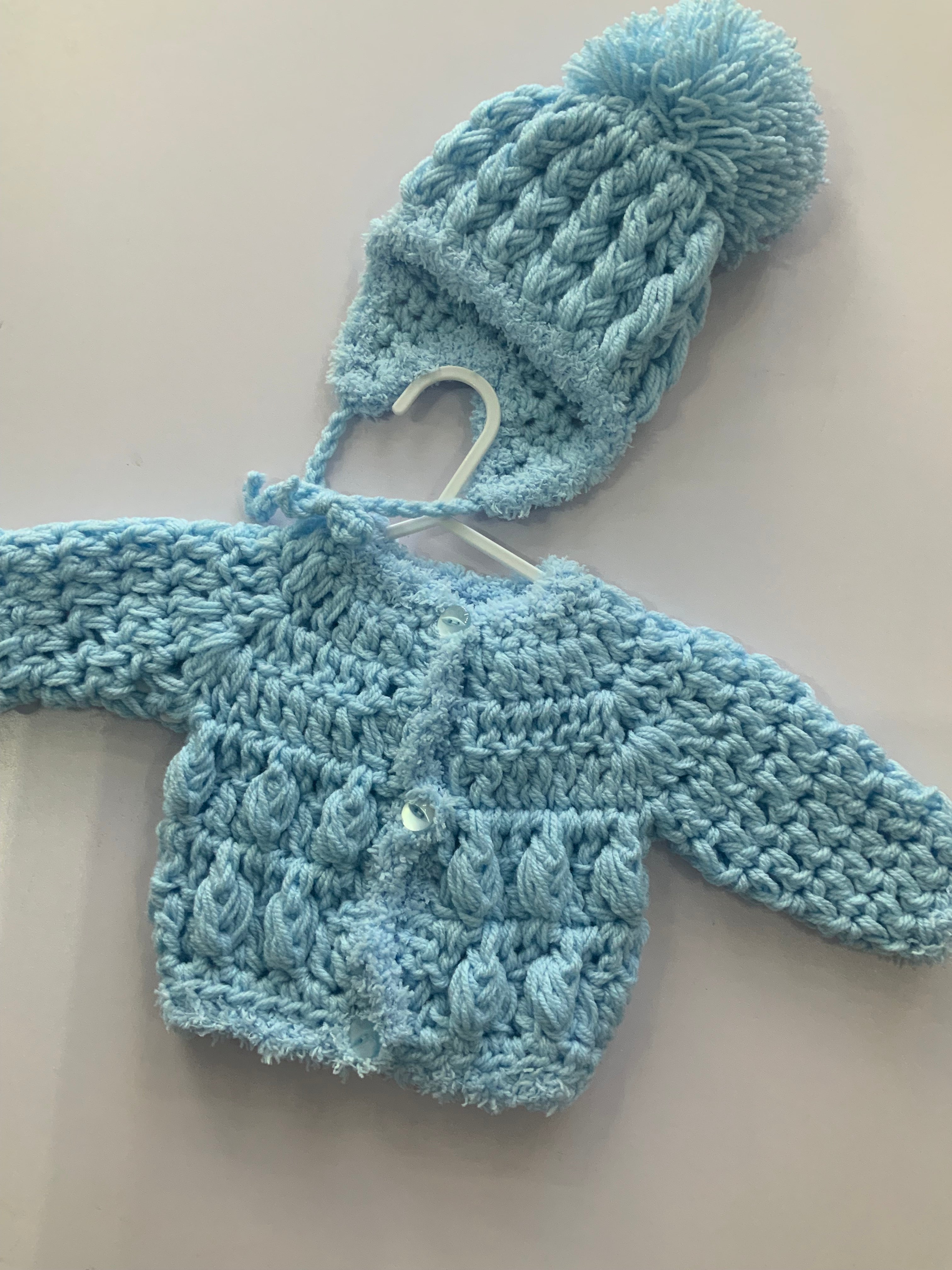 Crocheted CARDIGAN SET 05242288