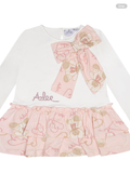 ADee summer teddy print bow leggings set 07242376