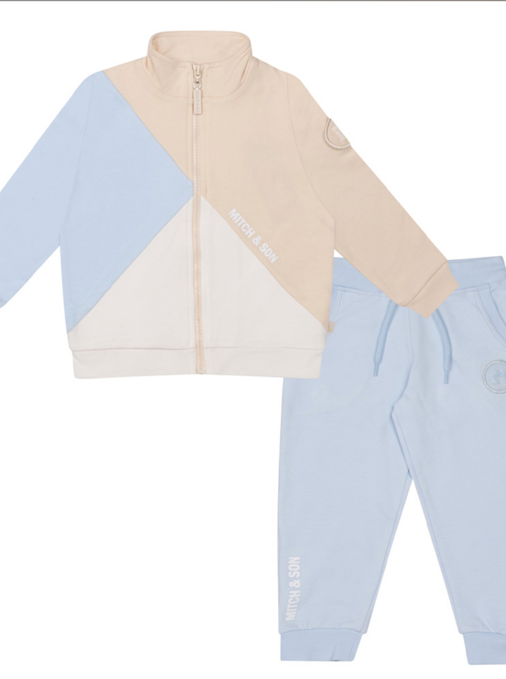 Mitch&son cut and sew zipper tracksuit two piece 07242379