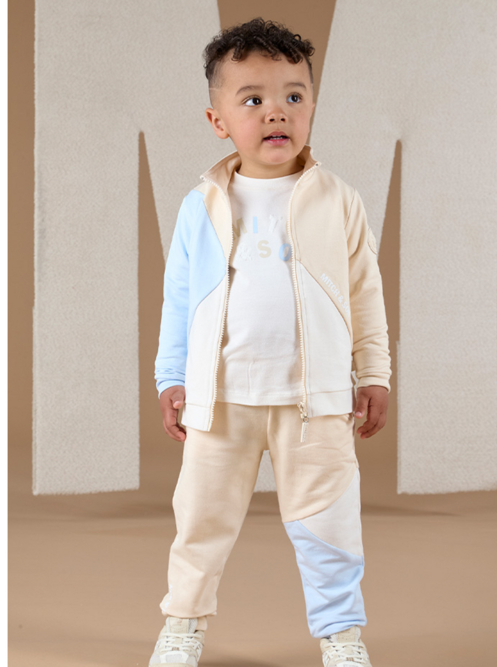 Mitch&son cut and sew zipper tracksuit two piece 07242379