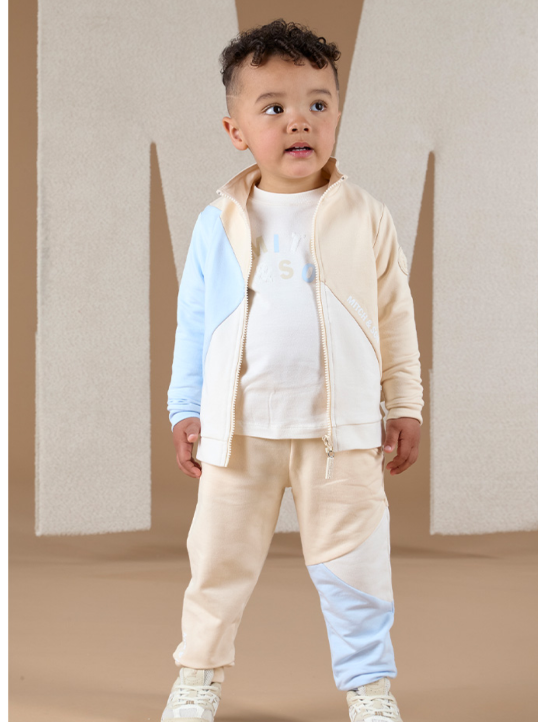 Mitch&son cut and sew zipper tracksuit two piece 07242379