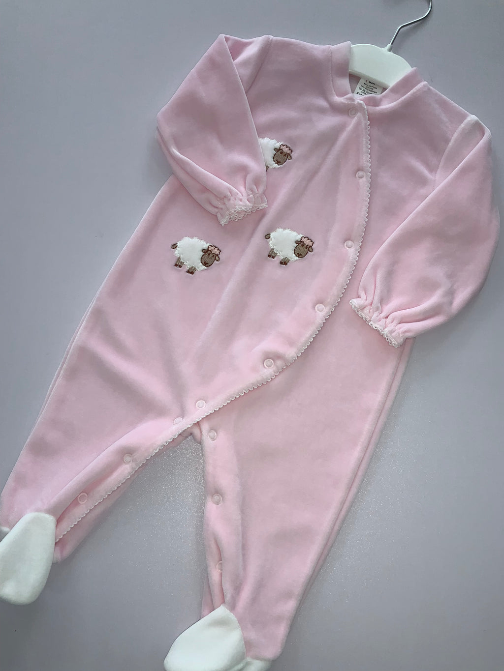 Velour babygro 1 months 07243997