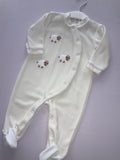 Velour babygro in 3 months 07242396