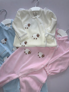 Velour babygro in 3 months 07242396