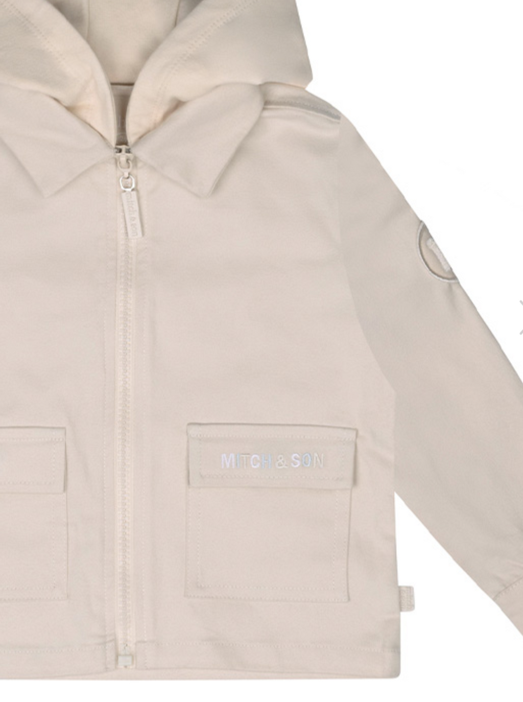 Mitch&son neutral twill shacket  07242407