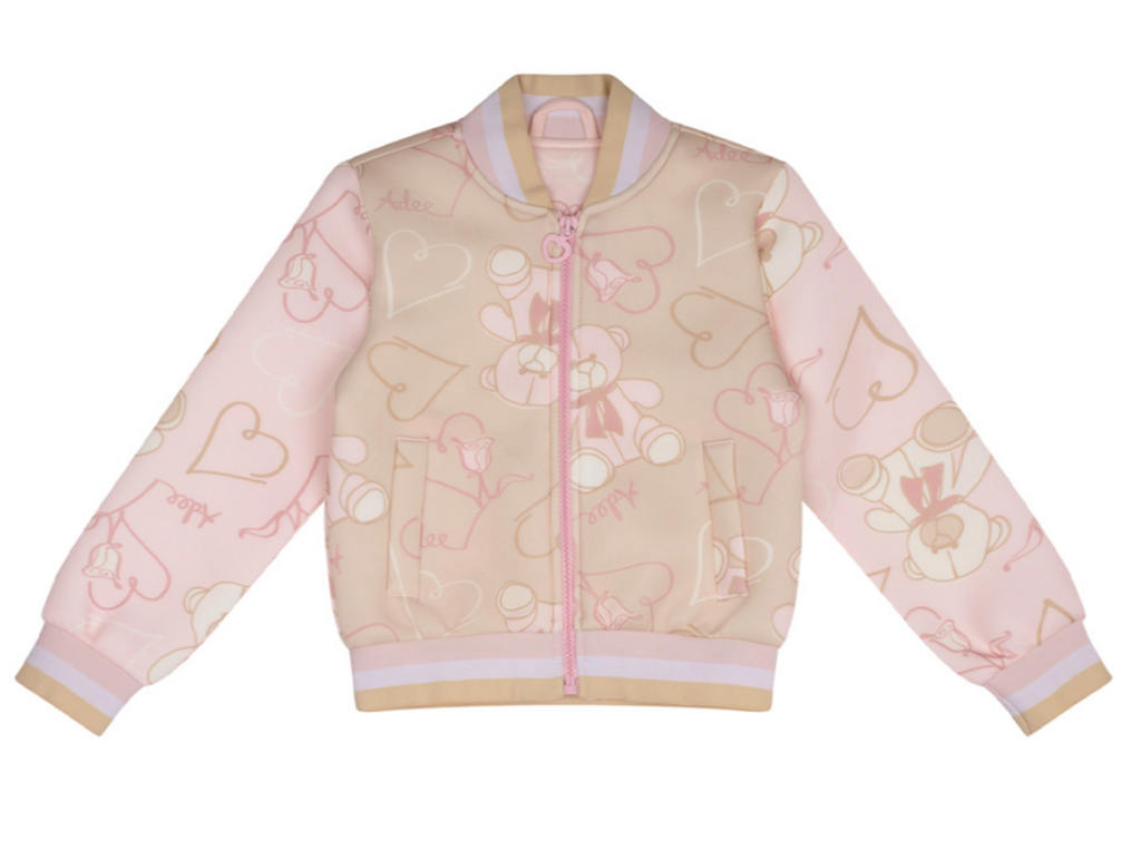 ADee sassy teddy print bomber 07242413
