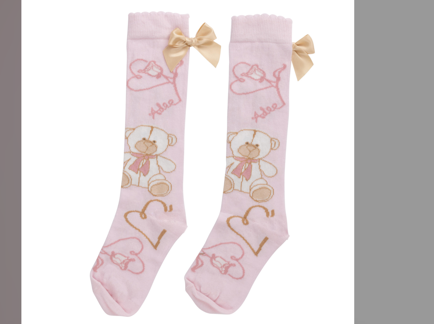 ADee teddy print socks 07242418