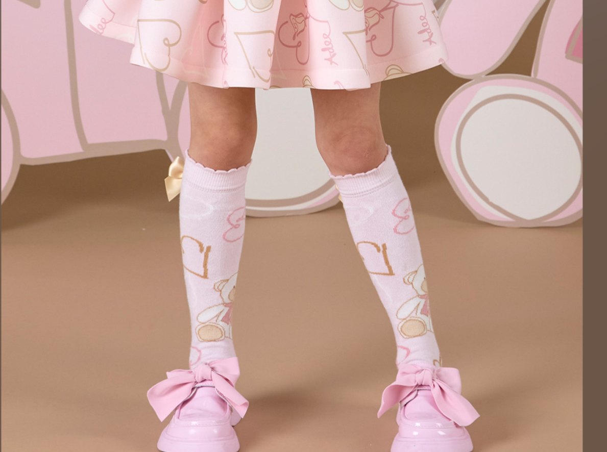 ADee teddy print socks 07242418